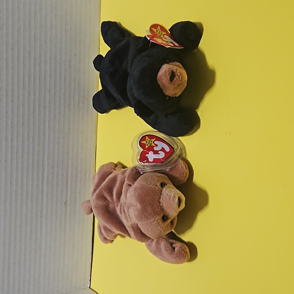 Blackie and Cubbie - Ty Beanie Babies Bears